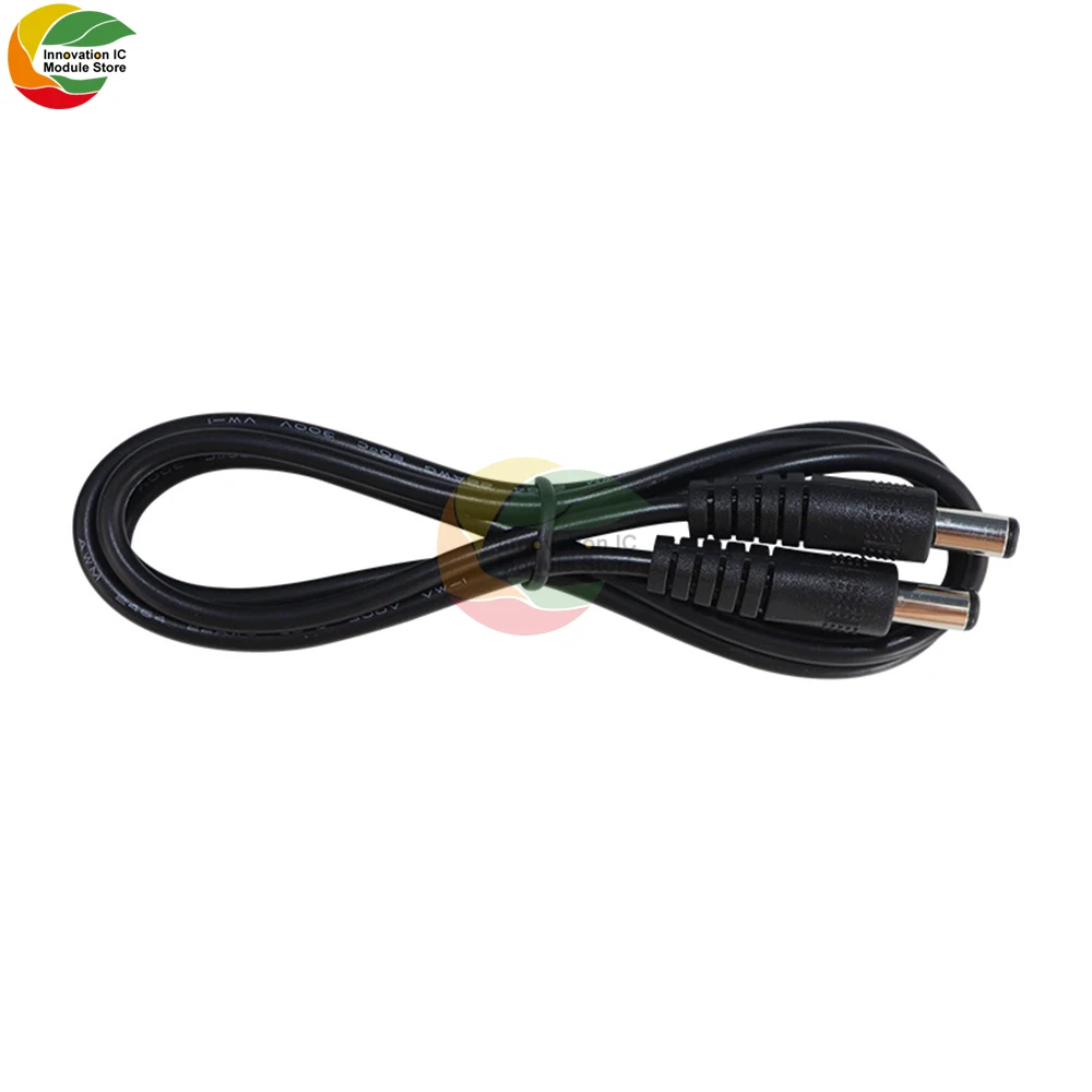 DC5.5*2.1mm Male to Male Power Cable - Copper Conductor, PVC Jacket, 0.25M/0.5M/1M/2M Length Options