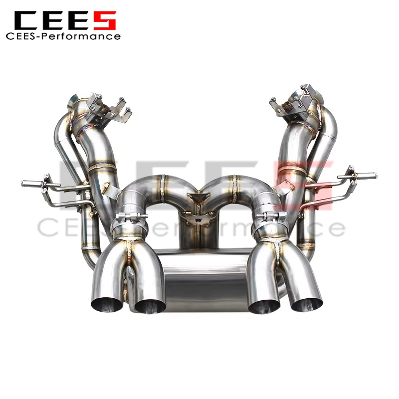 

cees Superfast Catback Downpipe for Lamborghini Revuelto 6.5L V12 2023-2025 Stock Valve Rear Section With Free Flow Header
