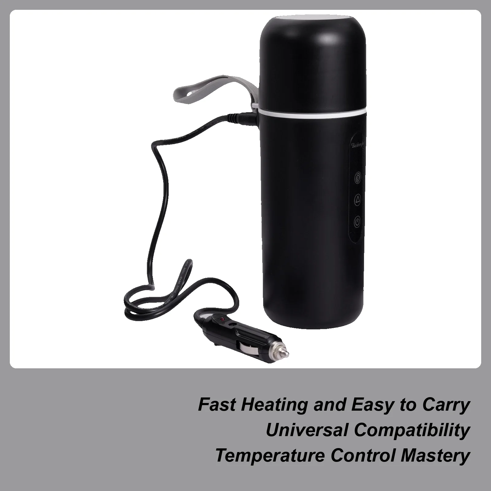 

420 мл электрическая дорожная кружка с подогревом, чашка для воды 12 В/24 В, портативные автомобильные чайники с функцией автоматического перемешивания, сохраняющая тепло воды