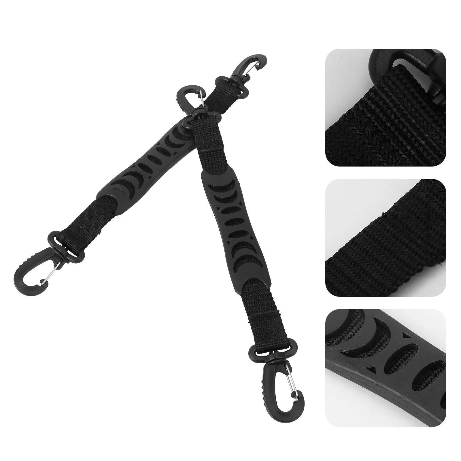 

2 шт. портативных ремня-поводков для роликовых коньков с универсальным поворотным зажимом, компактные и легкие, для роликовых коньков и лыж