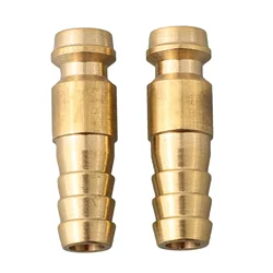 2PCS 6mm/8mm/10mm Gas And Water Quick Connectors Golden Metal Male Adapter Replacement Accessories For TIG Welding Guns