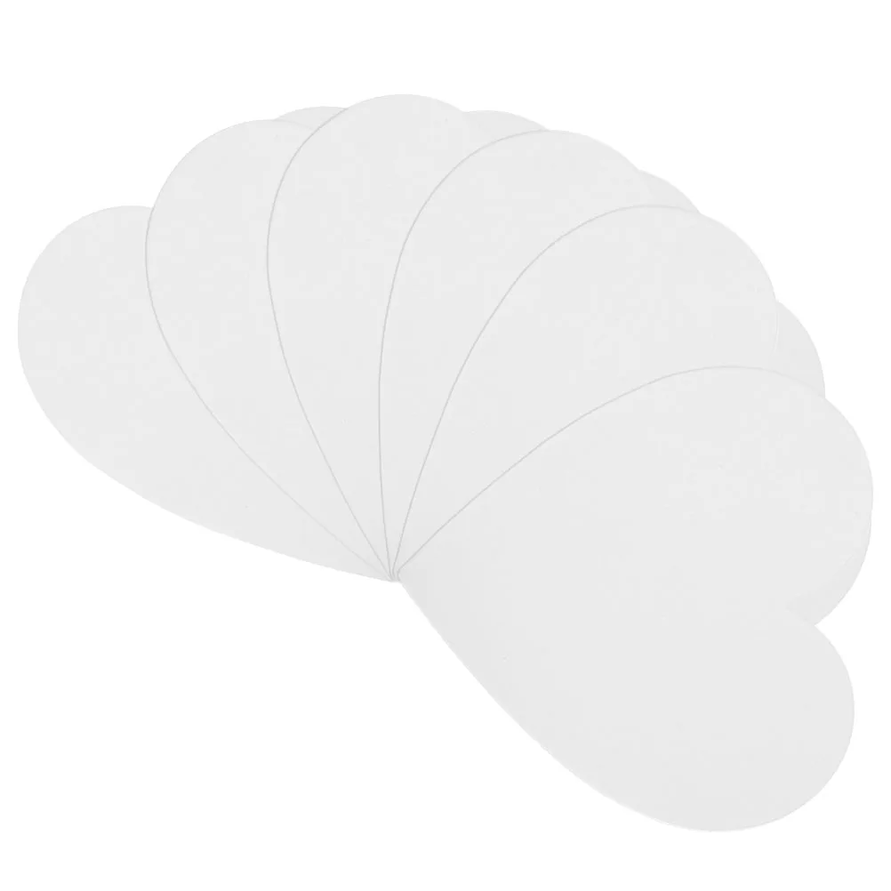 

6pcs Oil Board Heart Shaped Canvas Panels for Students Artists Heart Painting Boards Practical Blank Boards Supplies