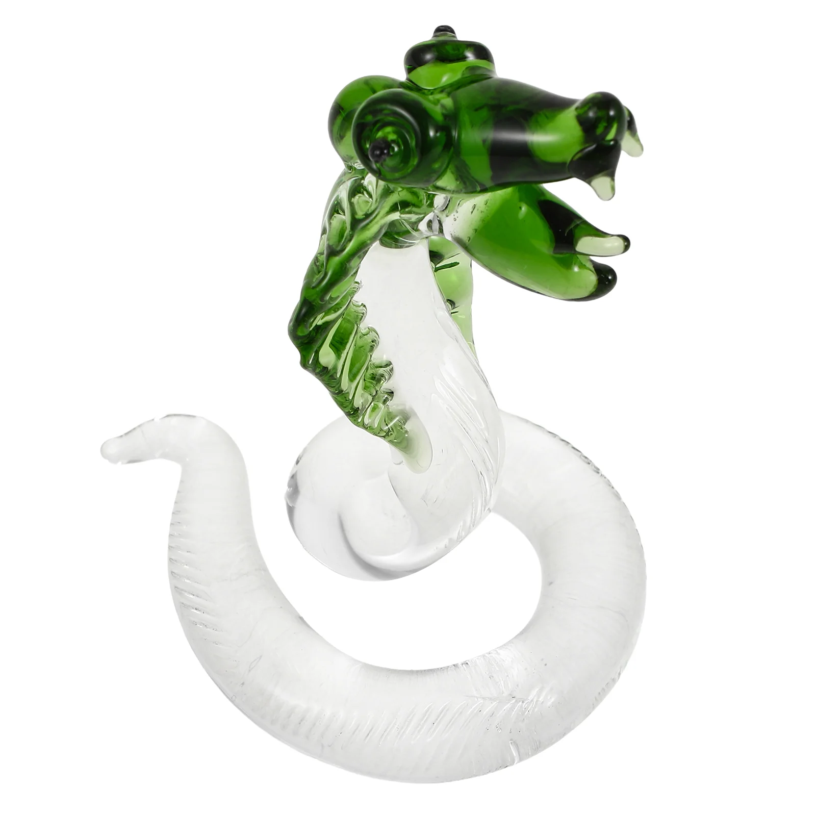 Snake Ornaments Candy Jars with Lids Memorial Statue Outdoor Figurine Glass Sculpture Baby DIY