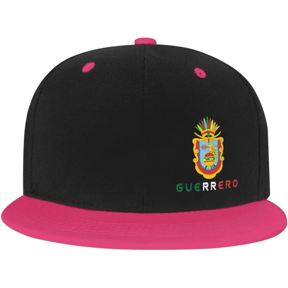 Guerrero Mexico State Flag hat Classic Baseball Cap Snapback Flat Bill hat Hip Hop Hats White