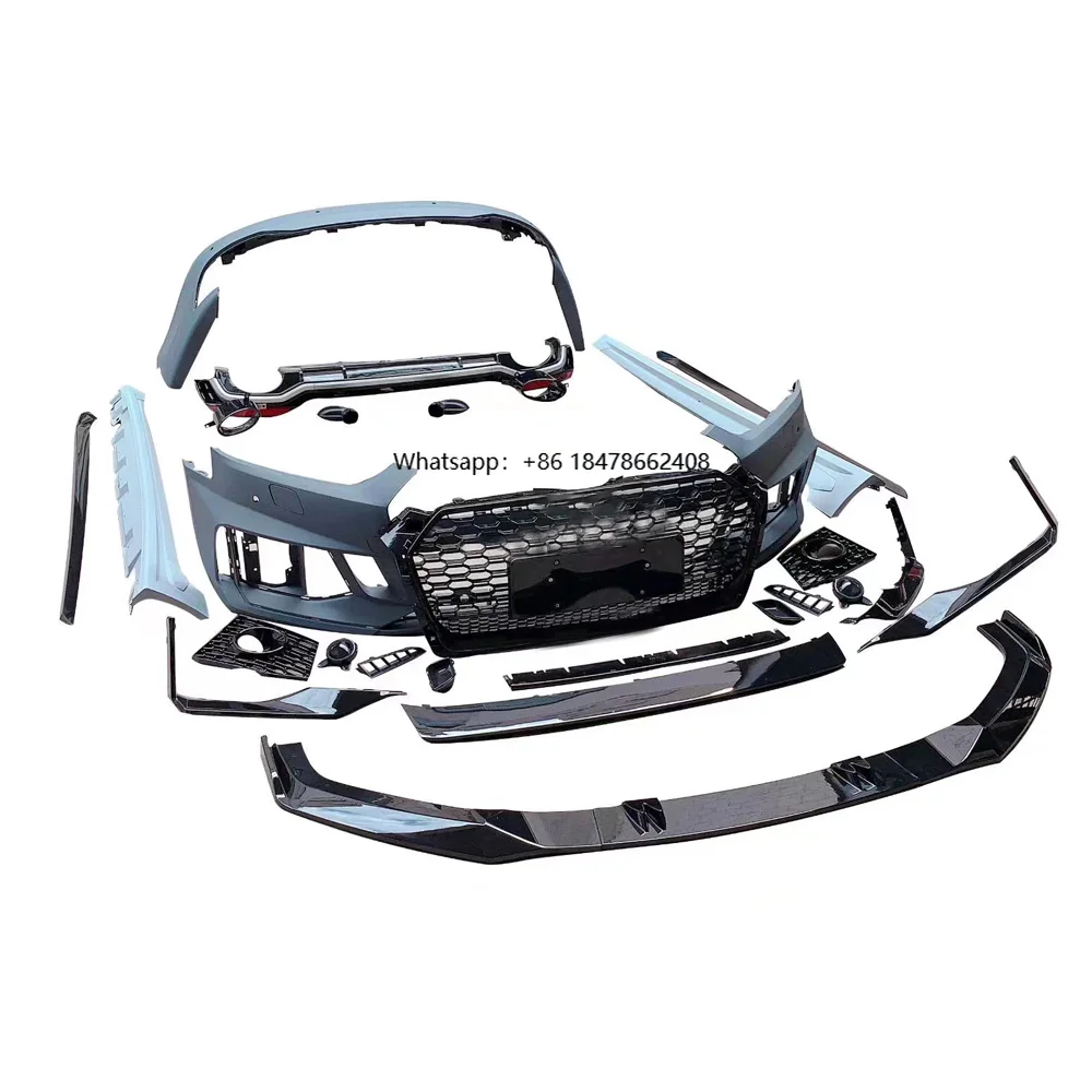 

Car 2017-2019 A5 S5 Upgrade RS5 Style Full Body Kit Front Rear Bumper Side Skirt Kit for A5 S5 B9 2017 2018 2019