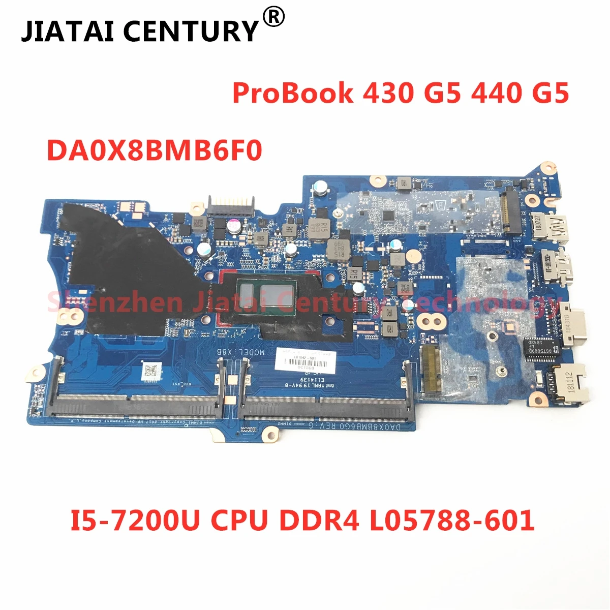 

DA0X8BMB6F0 Mainboard For HP ProBook 430 G5 440 G5 Laptop Motherboard With I5-7200U CPU DDR4 L05788-601 L05788-001 100% Tested