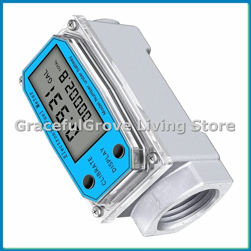 

Цифровой расходомер для воды и топлива с ЖК-дисплеем, счетчиком NPT и резьбой FNPT (1 дюйм) - A33R