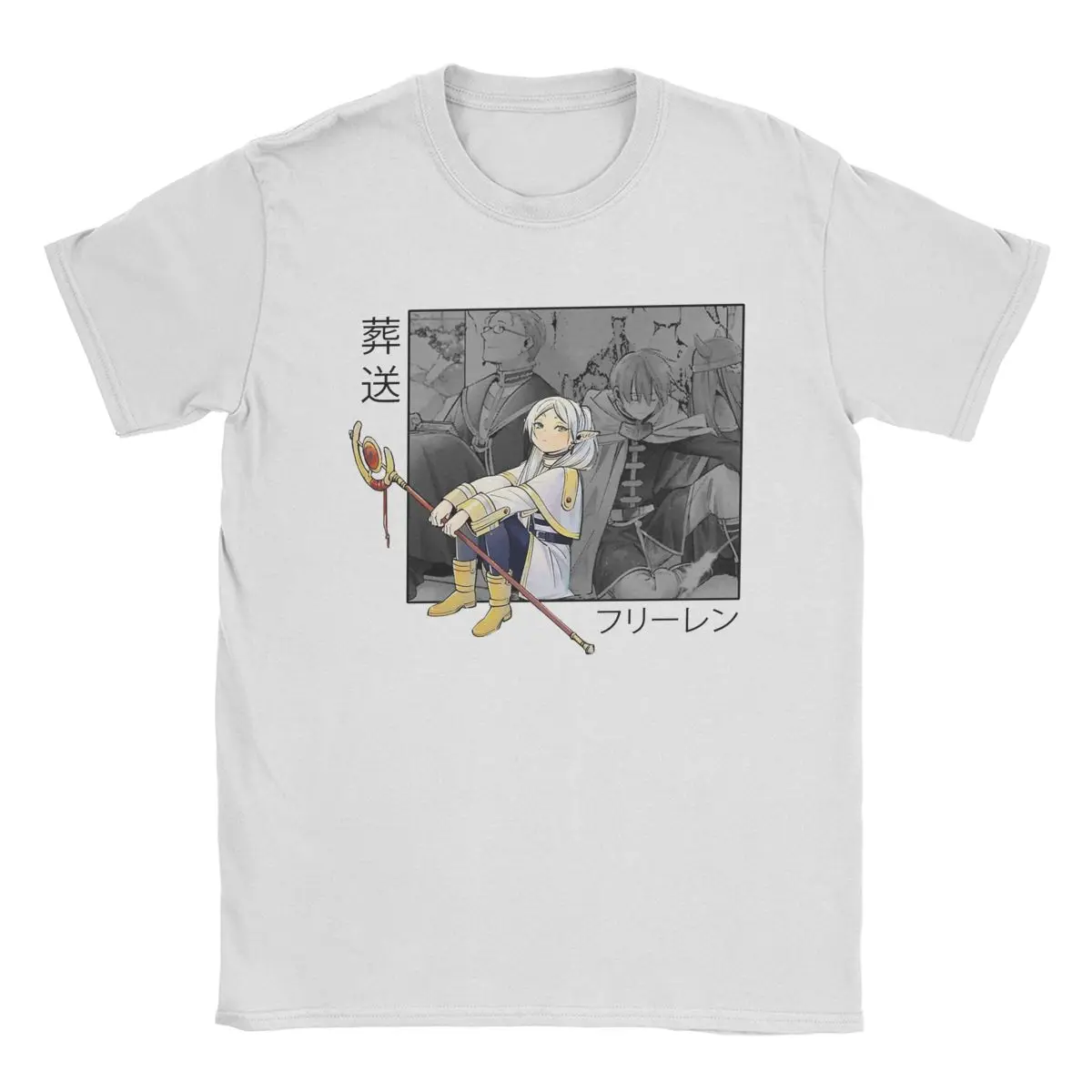 Sousou No Frieren Accessories Shirt for Men Women Frieren Beyond Journey's End Casual Cotton Graphic Printed Tees