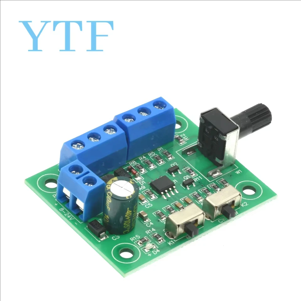 DC8-24V Brushless DC Motor Speed Controller Driver PWM Speed Control Board Pinpoint Regulator Forward And Backward Control 18KHz