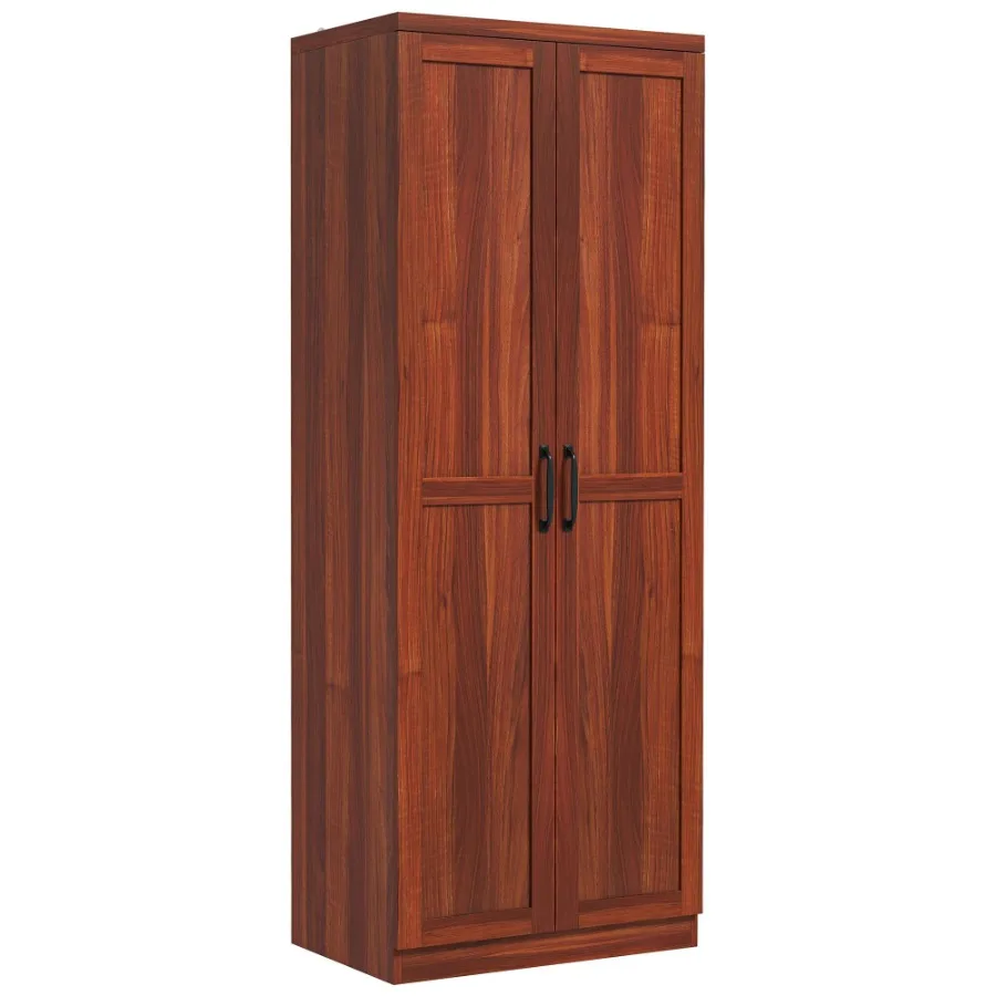 

HOMCOM 63 Kitchen Pantry Storage Cabinet with Doors and Shelves Tall Kitchen Cabinet with 2 Doors and 5tier Shelving