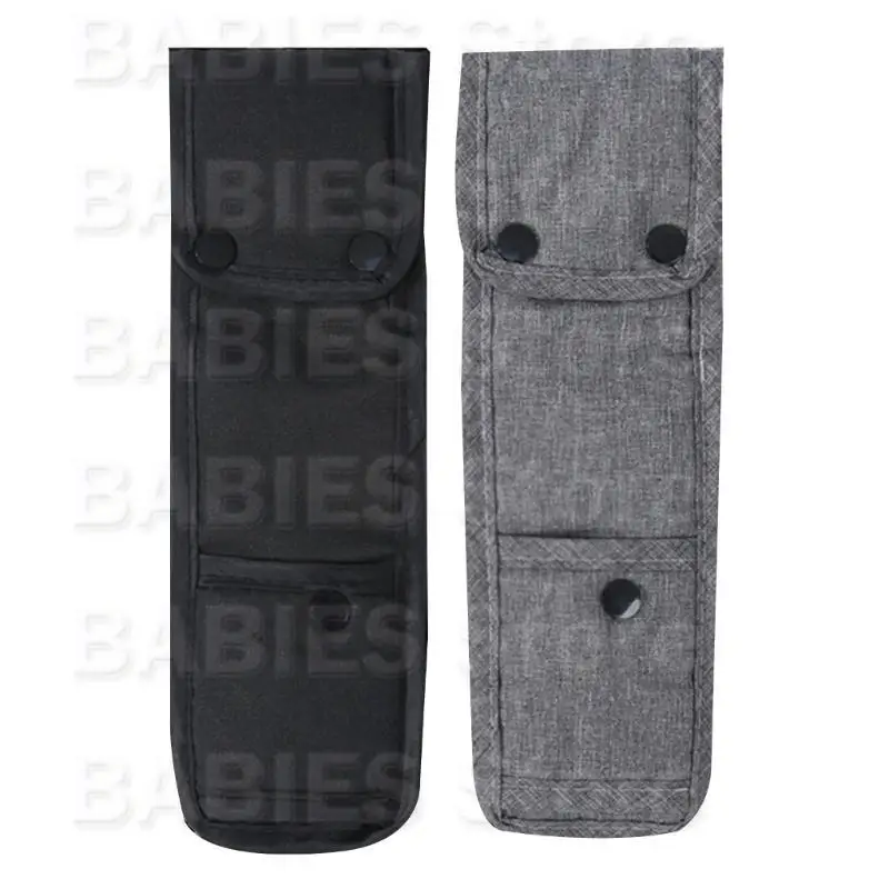 

C9GB Baby Strollers Anti Slip Protector Harness for Infant Safety Front Crotch Belt Protective Cover Soft Fabric Gray/Black