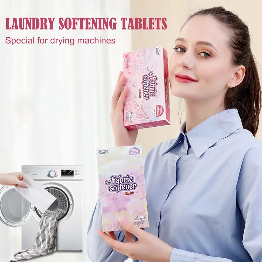 Laundry Soft Fragrance Paper Dryer Suitable For Reducing Static Electricity Absorb Long-lasting Fragrance Antibacterial O9M4