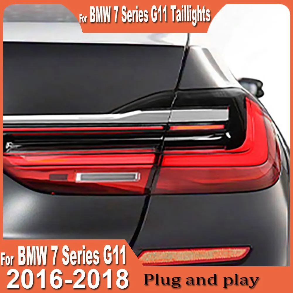 Car styling through Tail Lights For BMW 7 Series G11 2016 2017 2018 LED Brake Reverse Tail Lamp Dynamic Light Tail Lamp Assembly