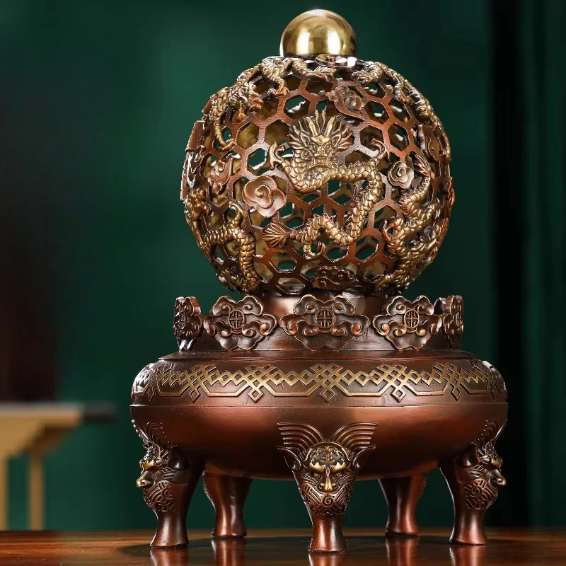 Brass ornament office living room wine cabinet entrance decoration