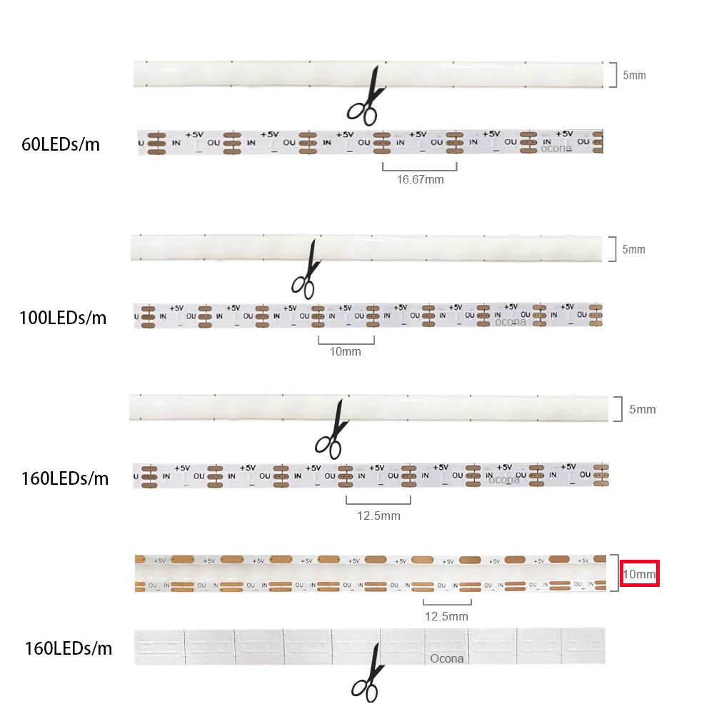 Oyun ışık kiti USB denetleyicisi ile Led şerit müzik Sync 160 Pixel/m rüya renk DC5V Bluetooth uyumlu APP IR