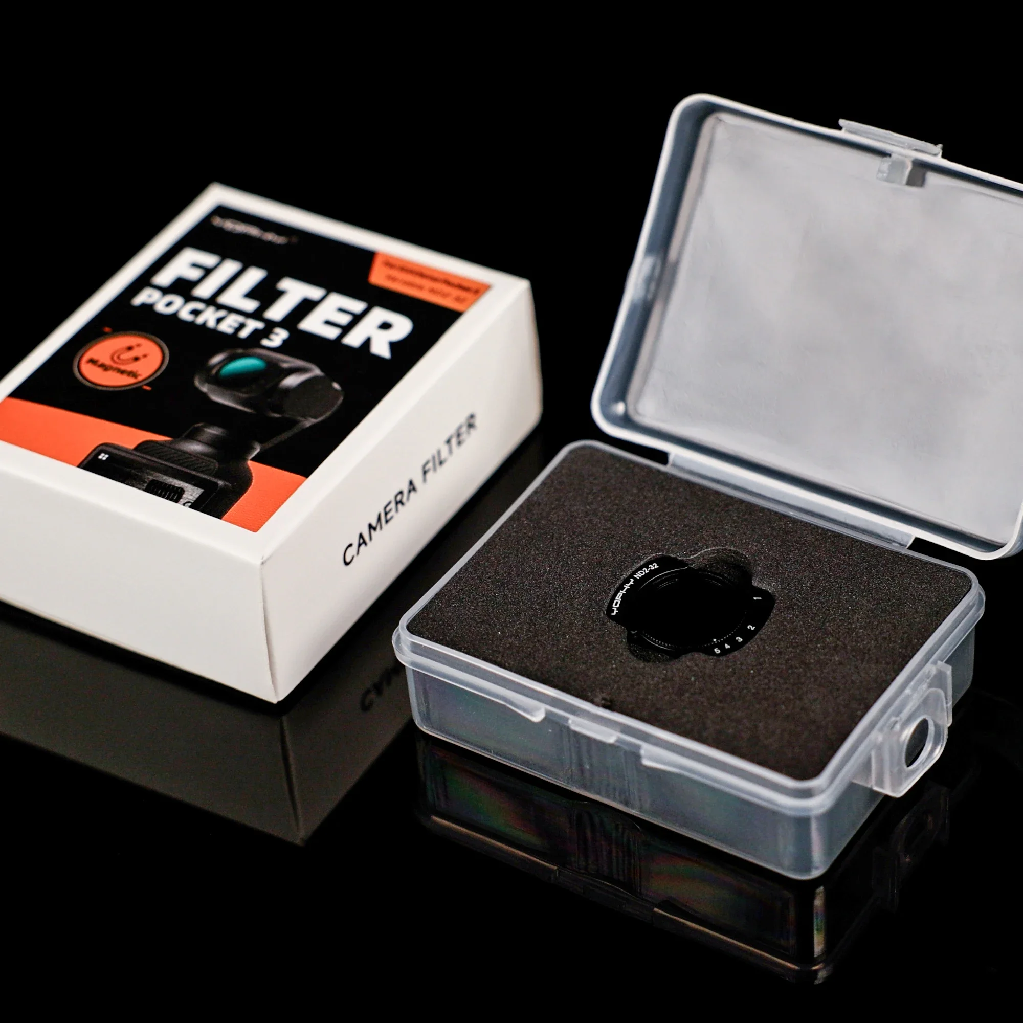 YOPHY المغناطيسي ND64-1000 مرشح الكثافة المحايدة لـ DJI OSMO Pocket 3، طلاءات مقاومة للماء والغبار مكونة من 16 طبقة