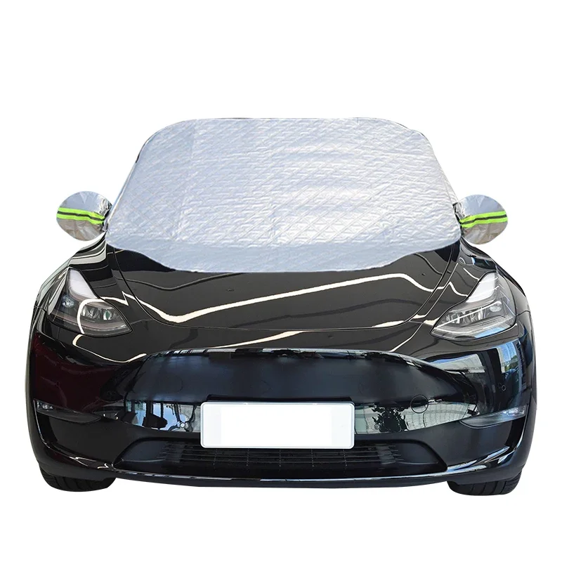 Auto-Windschutzscheiben-Spiegelabdeckung Sonnenschutz Winter Schnee Eis Regen Staub Frostschutz Aluminiumfolie Universal – Detail 13