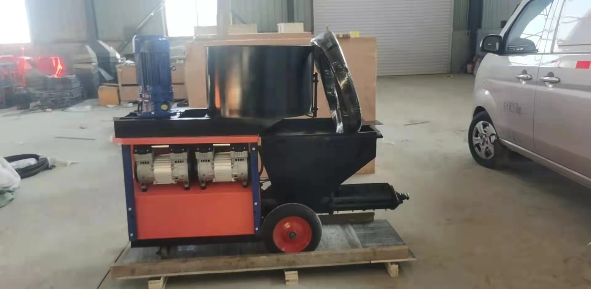 Smart Electric Mortar Spraying Machine Cement Plaster Pump with Adjustable Output for Various Wall Construction Needs