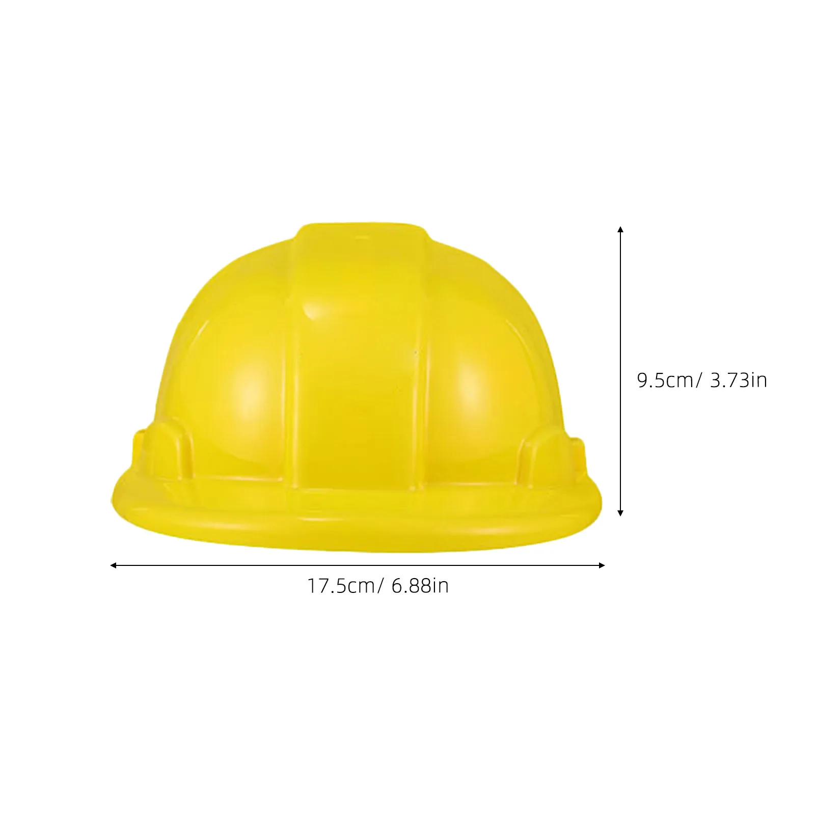 8 casques de chantier en plastique jaunes pour enfants, casques de sécurité d'ingénieur pour jeux de rôle, développement de la pensée créative, fête