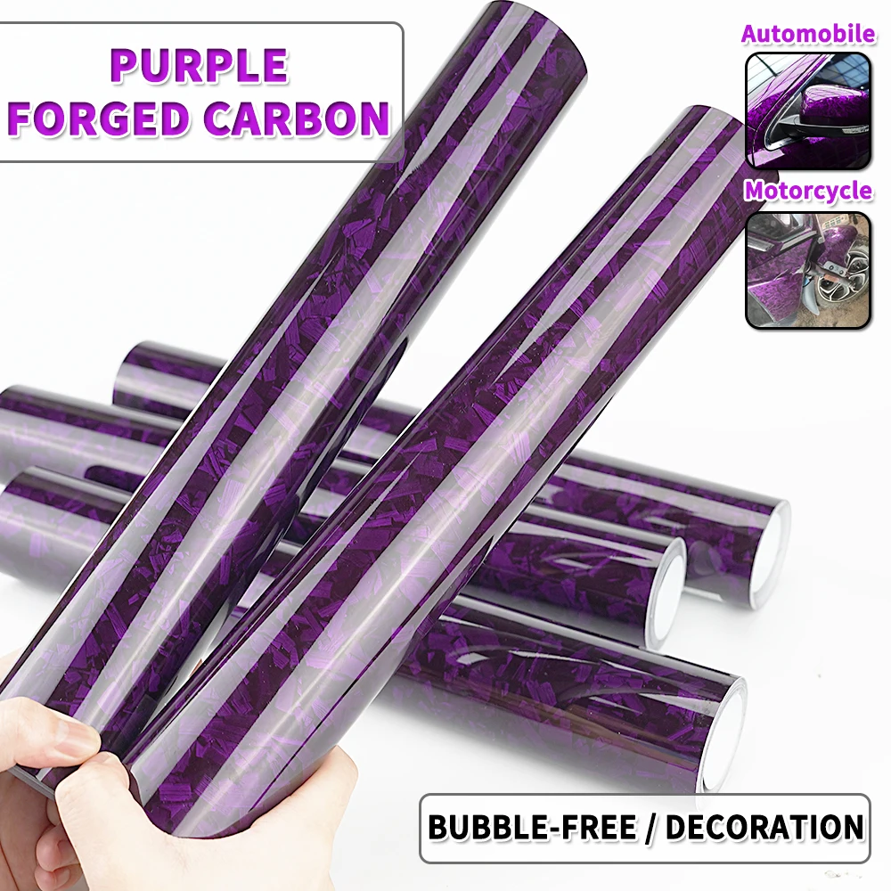 

Автомобильные аксессуары, пленка, глянцевая фиолетовая кристаллическая пленка из кованого углеродного волокна, виниловая пленка, наклейки для мотоциклов, наклейки