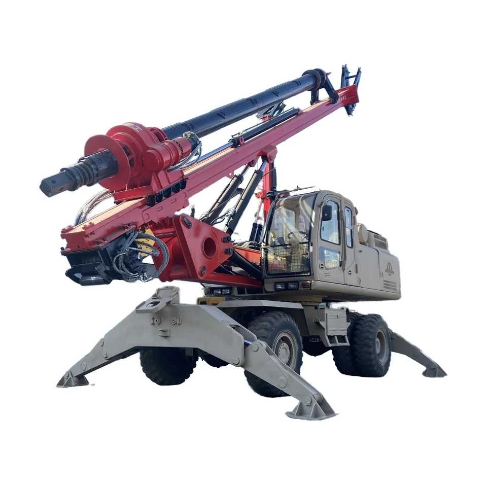Customized Multifunctional Hydraulic Crawler Rotary Drilling Rig Fast Moving Heavy Duty Vertical Drill Machine