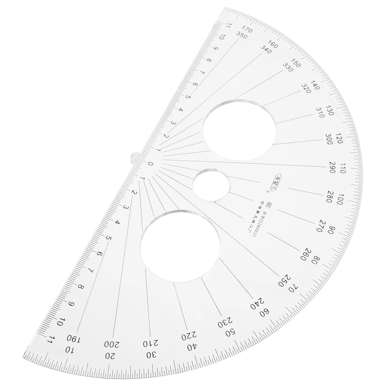 Protractor Ruler Compass Semicircle Portable for School Triangle Drafting 180 Degrees