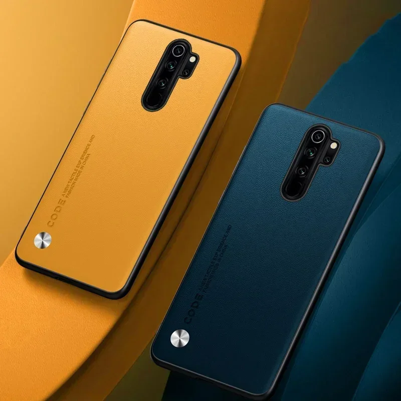 جراب فاخر من الجلد الصناعي لهاتف xiaomi redmi note 8 pro ، جراب حماية من السيليكون غير اللامع لـ note 8t
