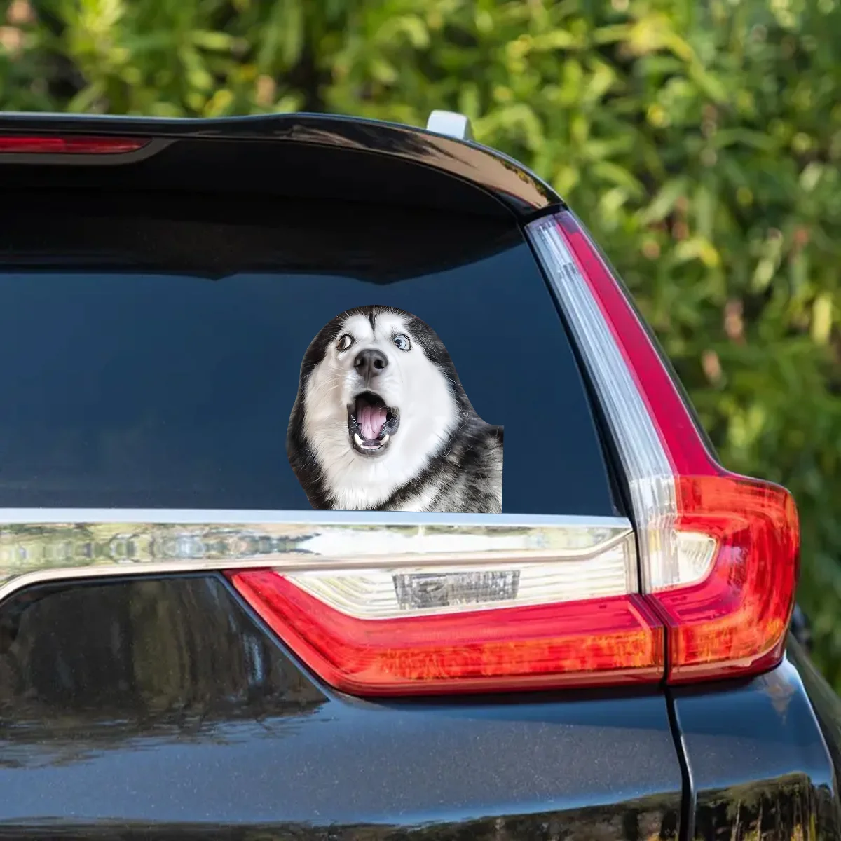 

1pc-15x16cm Use our cute, fun and humorous Husky stickers to make your car stand out - suitable for all vehicles J-415