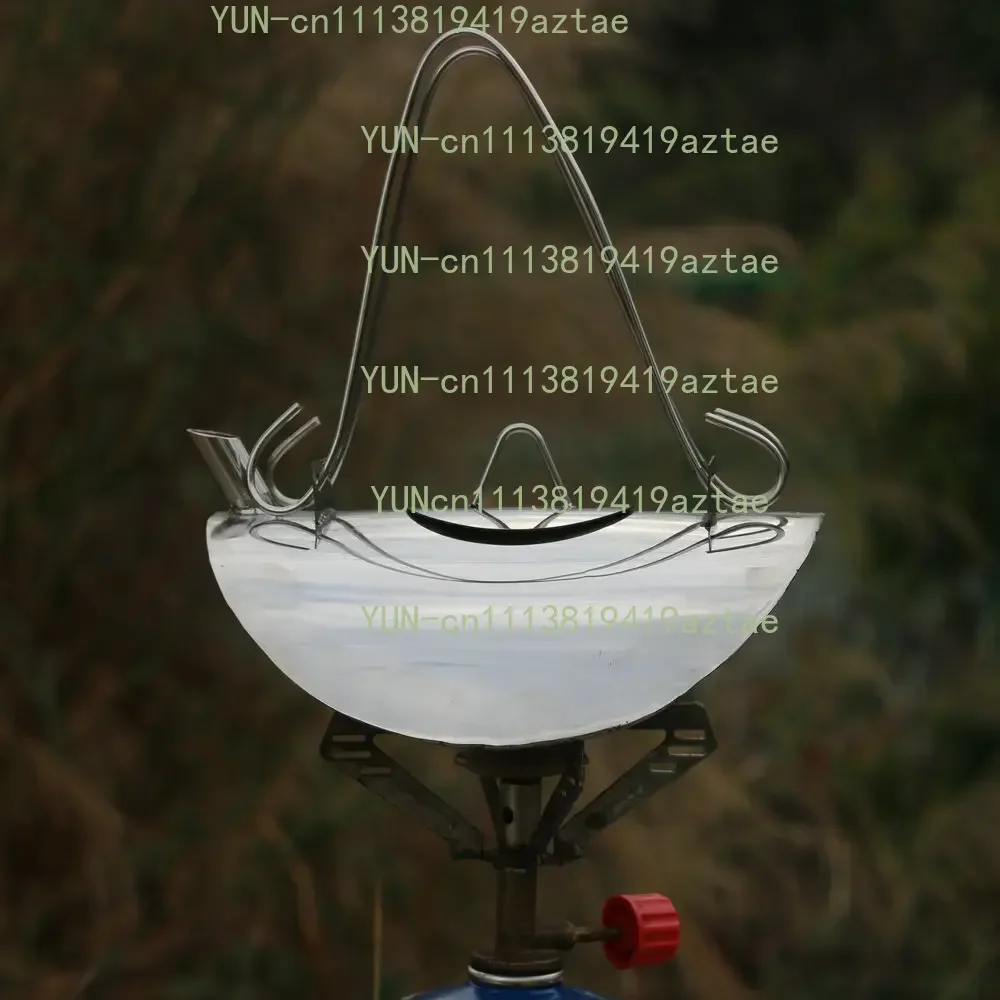 Stainless Steel Turtle Kettle Handmade Outdoor Camping & Hiking Water Boiling Pot Multi-Fuel Stove Compatible