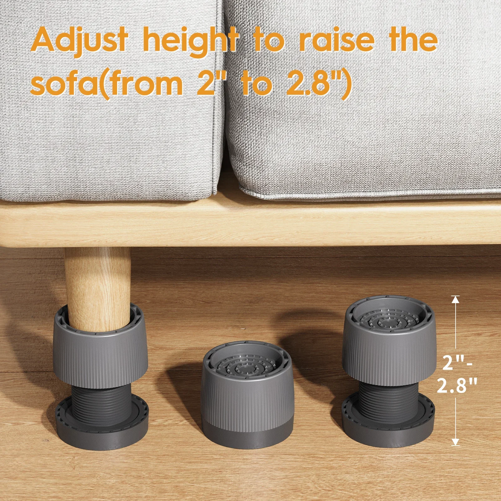 4 teile/satz Möbel Hardware Nicht-Slip Stoßfest Kissen Höhe Zunehmende Pads Schützen Boden Weiche Einstellbare Möbel Pads