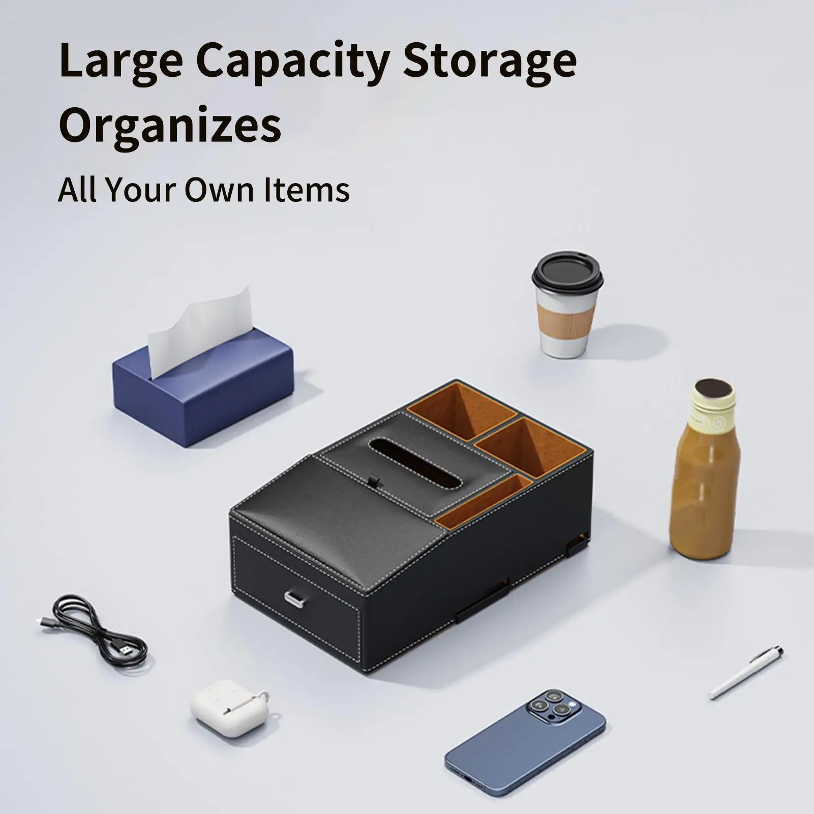 Auto Armlehne Organizer Ergonomische Abdeckung Kissen Auto Konsole Organizer Mit Tasse Halter Für Automotive Innen Telefon Zubehör