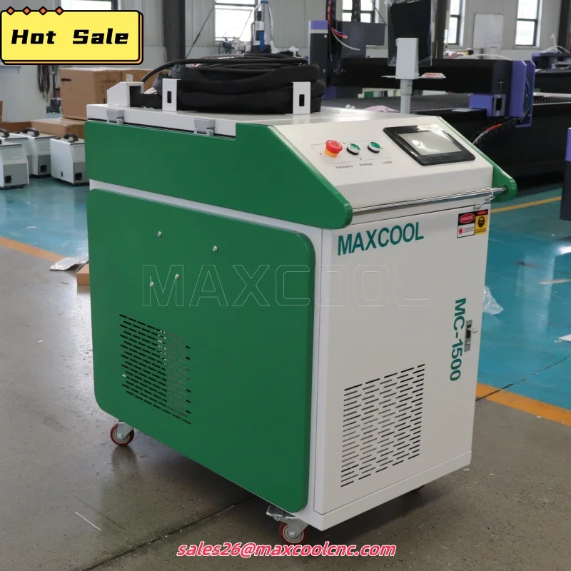 Fiber Laser Cleaning Machine Rust Removal Laser Paint Industrial Grease Removal Water Cool Laser Cleaner 1500W for Hull Rust