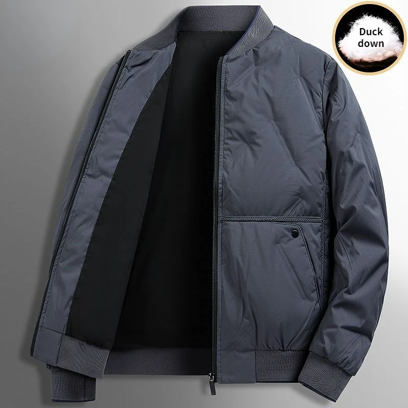 Youpin Romon Men 'S ลงเสื้อฤดูหนาวฤดูใบไม้ร่วงลำลองธุรกิจสั้นสำหรับเบสบอลแจ็คเก็ตอุ่น Bomber Coat เสื้อผ้า Outwear