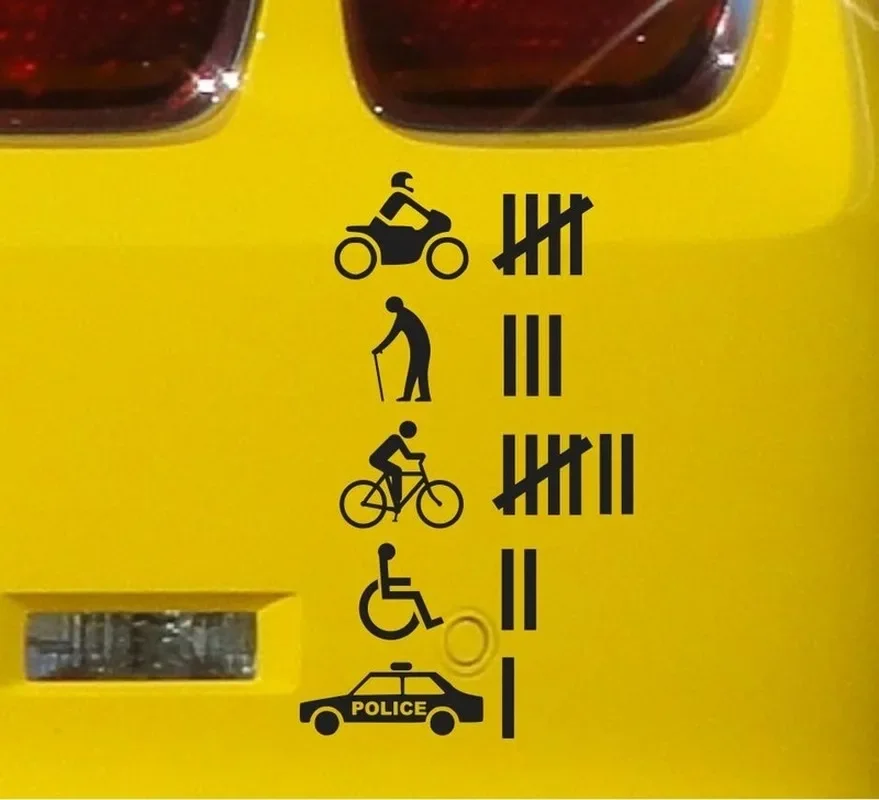 

Funny Hit Accident Count Vinyl Sticker Decal Off Road Car Stickers
