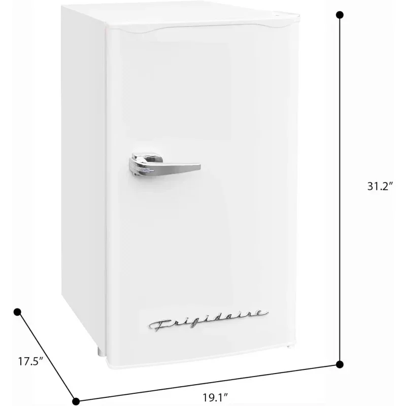 QWFRIGIDAIRE EFR331-WHITE 3.2 Cu ft Eraser Board Mini Compact Dorm Fridge (White)