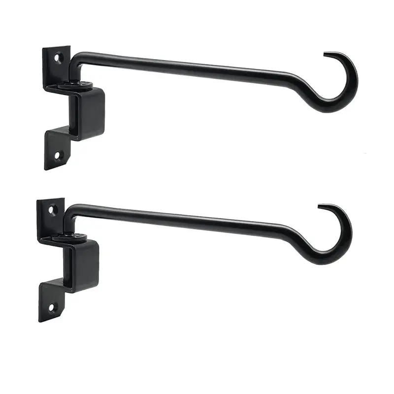 

A67P-16 Inch 2 Pack Swivel Plant Hangers Outdoor Heavy Duty- Plant Hanging Hook Bracket For Flowers Baskets Pots Bird Feeder