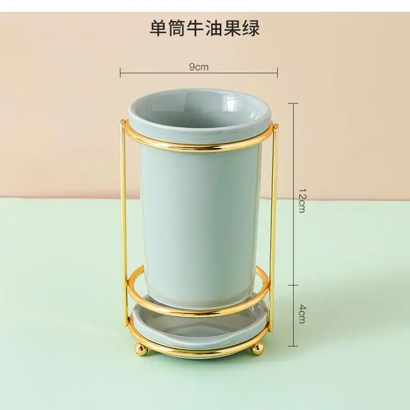 Nordic Ceramic Chopstick Holder Light Luxury Chopstick Storage Box Creative Drain Chopstick Cage Home Kitchen Decoration