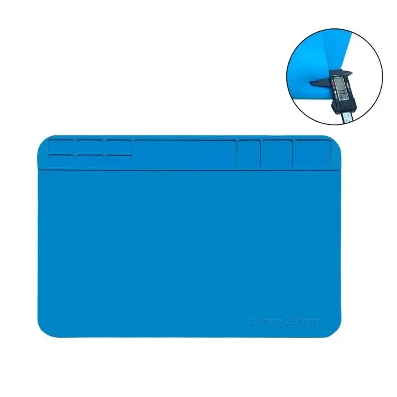 Y1UD Insulation Work Mat Soldering Station Silicone Repair Pad Maintenance Platform