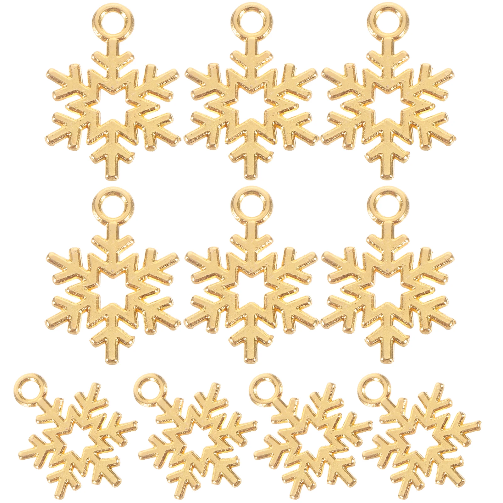 100 قطعة ندفة الثلج سحر سبائك النتائج مجوهرات DIY اكسسوارات لعيد الميلاد أقراط قلادة سوار صنع