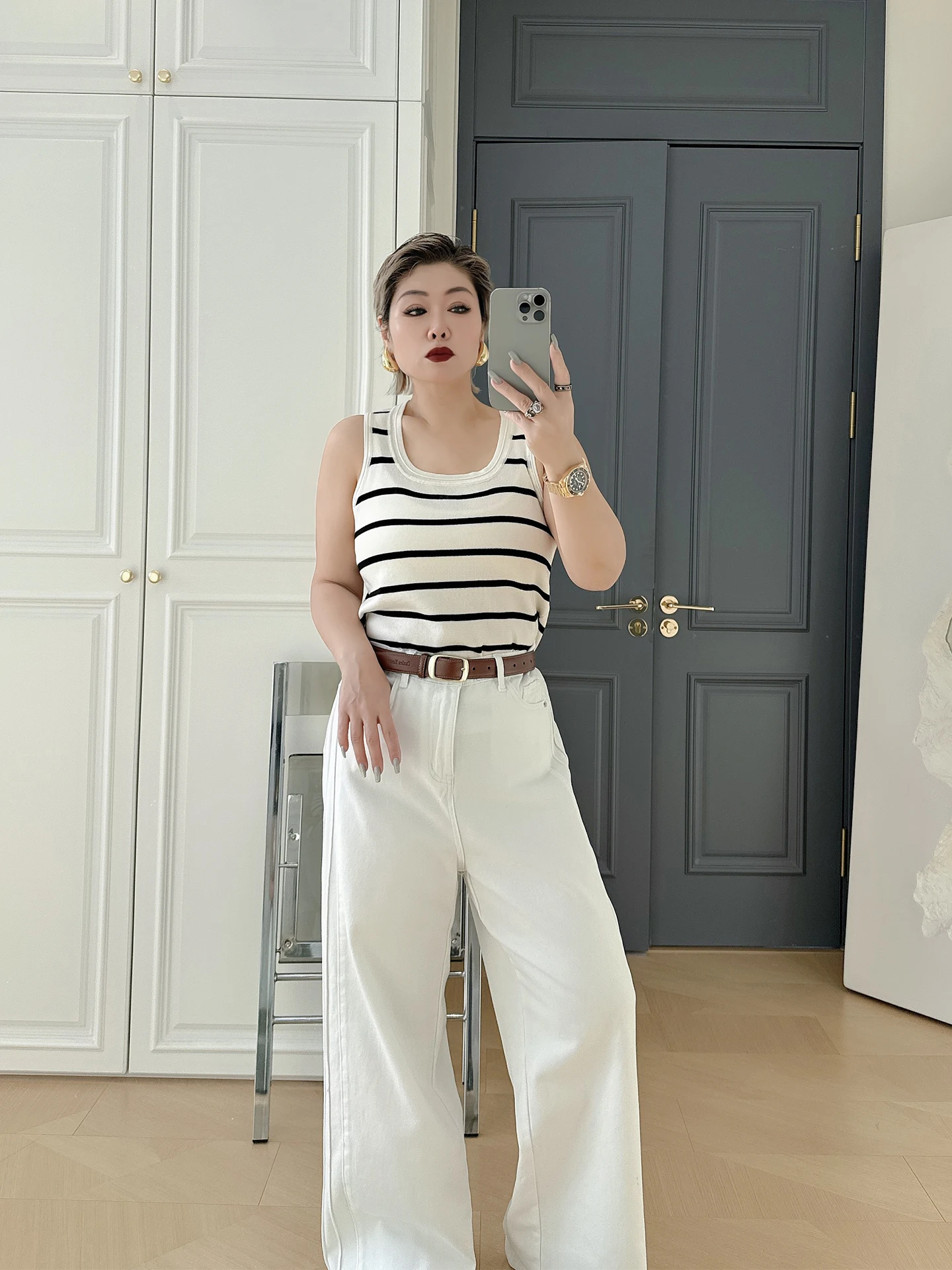 

Large Size Women's Knitted Vest Strapl Svel Square Collar Inner Wear Simple Sle Versatile Fat MM No Sve Knitwear