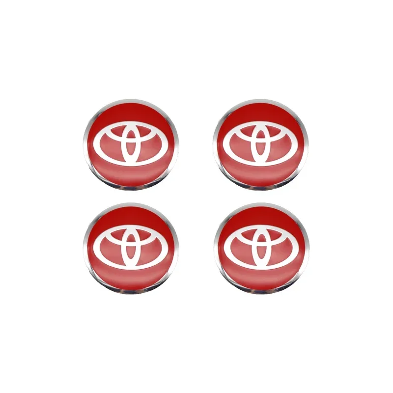 56mm Wheel Center Hub Cap Logo Decal Rim Cap Logo Decal For Toyota Corolla Yaris Rav4 Camry Avensis Auris C-hr 86 Prius Corolla