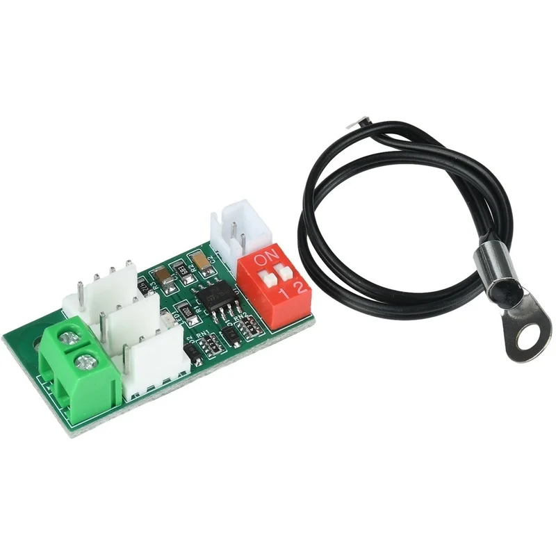 DT98 Triple 4-Wire Output PWM Fan Speed Controller DC 12V 24V Temperature Control for PC Case Cooling