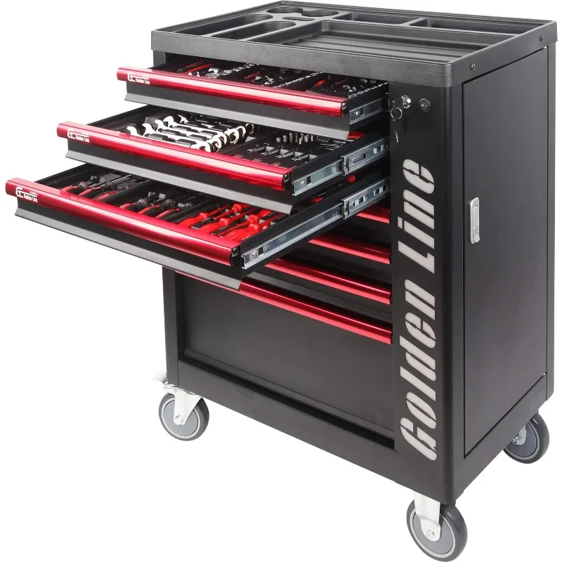 High Quality Steel Roller Trolley Tool Box Hot Sale Iron Material Tool Cabinet