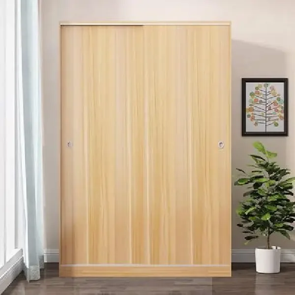 Japanese-style log floor-type simple small apartment wardrobe bedroom doorless clothes area multi-grid storage