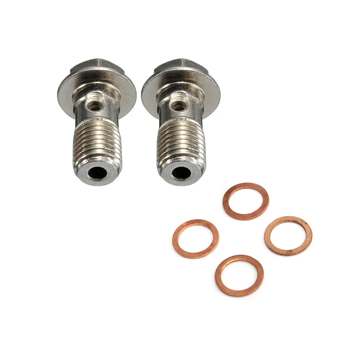 Imagem -02 - Motocicleta Banjo Bolts Brake Master Cylinder Screw Parafuso do Pinça da Mangueira do Freio Parafuso da Embreagem Hidráulica M10 Inoxidável x 1.25