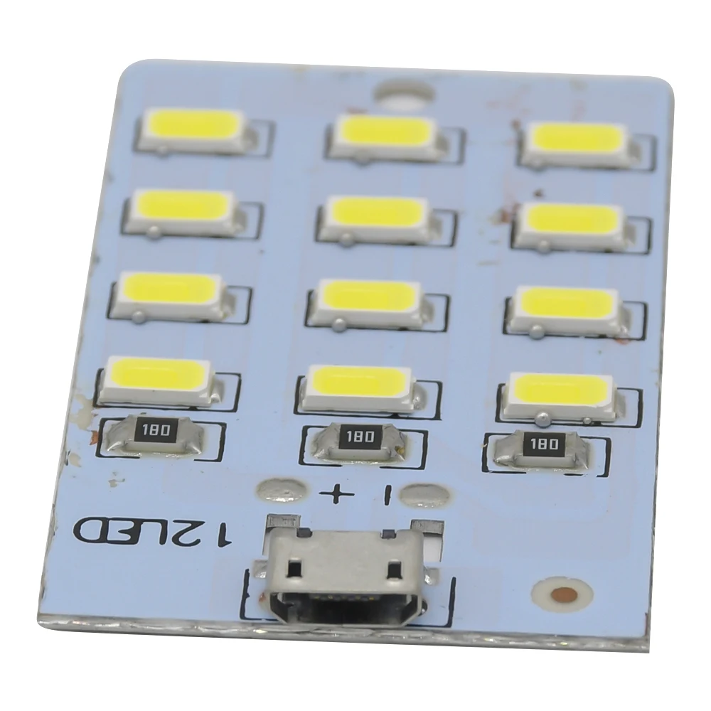5730 smd 5v 430ma ~ 470ma branco mirco usb/tipo-c painel de iluminação led usb luz móvel luz de emergência luz noturna 8/12/16/20 leds