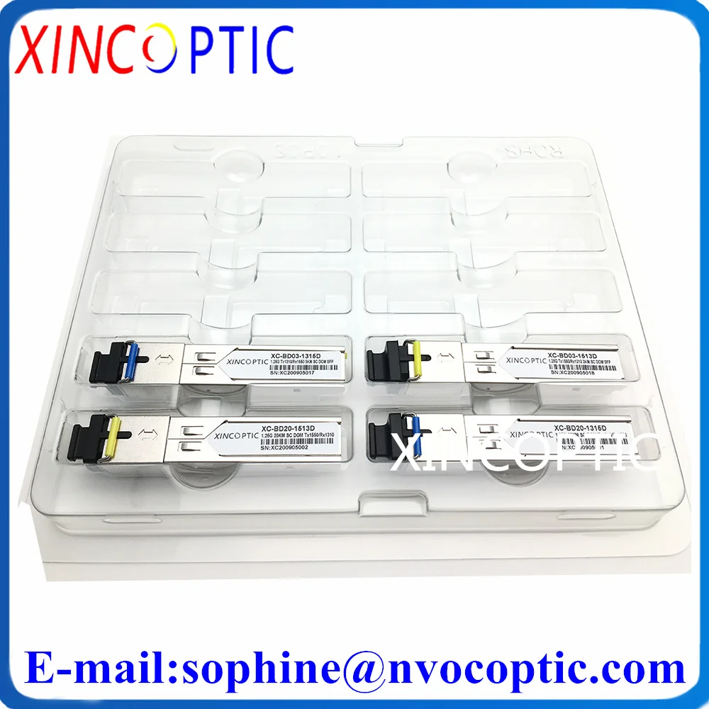 

10Pairs 1.25G SM SX BIDI 1310/1550nm 3KM SC SFP, Gigabit Module WDM Single Mode Fiber Optical Transceiver