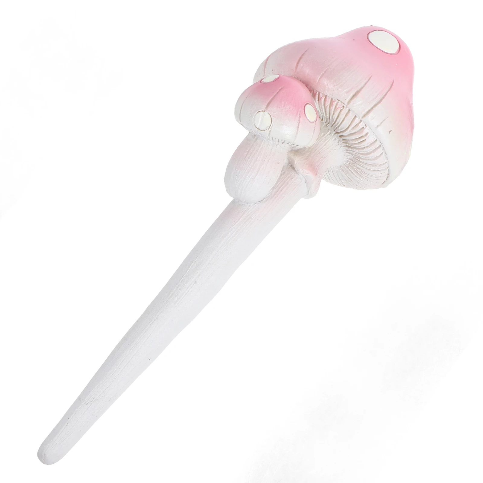 

Mushroom Ornament Resin Craft Garden Lawn Decor Pink Color Weather Resistant Realistic Design Mini Landscape Stake
