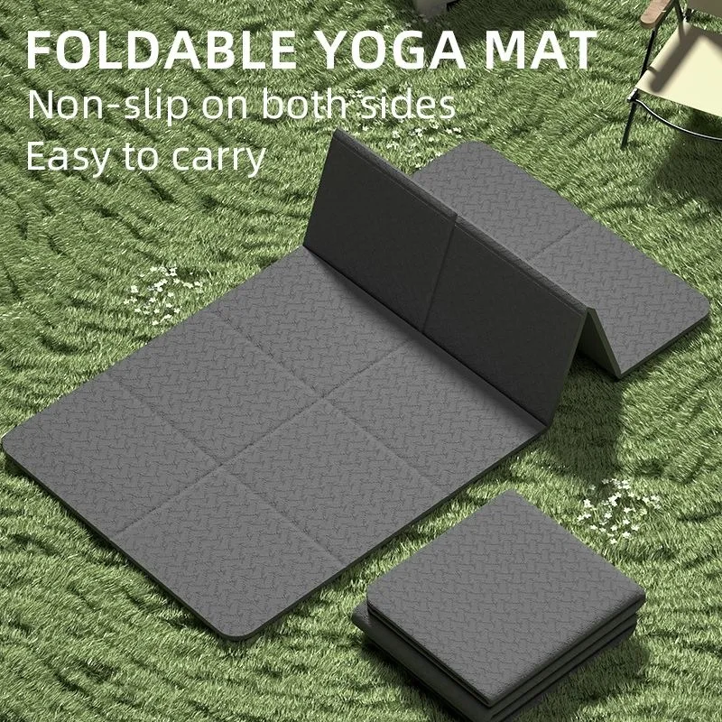 Automatic Rebound Yoga Mat Anti Slip Thick for Beginners Home Portable Foldable Exercise Pad for Sports Dance Fitness Gym Mat