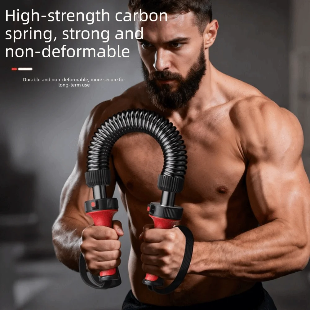

Adjustable Spring Spring Arm Strengthener Ergonomic Fitness Non-slip Handle Power Twister Bar 5 Modes High Strength